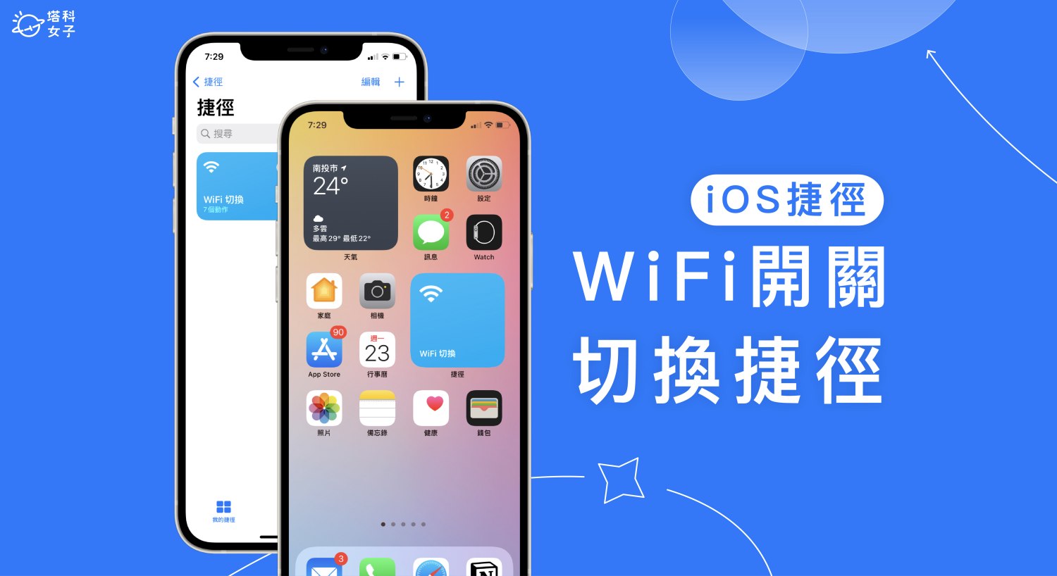 iOS 捷徑 WiFi 開關切換,在 iPhone 桌面一鍵開啟或關閉 WiFi 網路