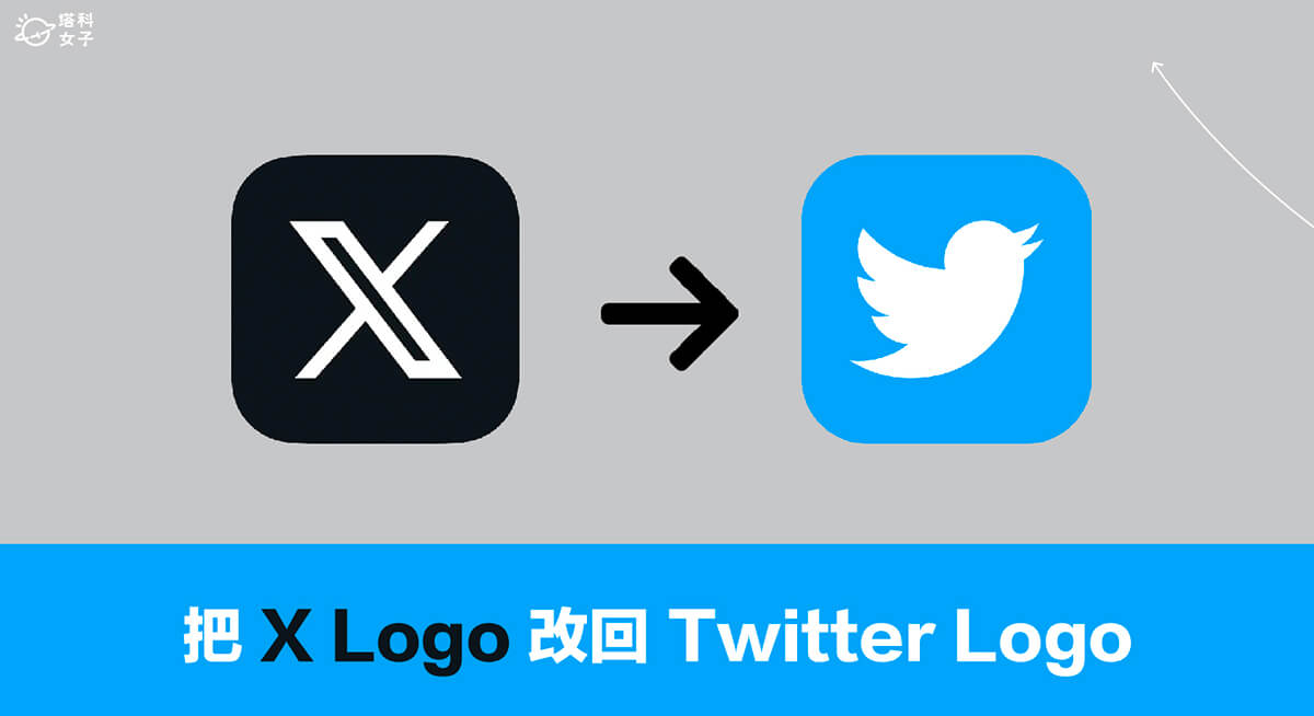 Twitter X Logo 更換教學,將 Twitter App Logo 改回經典藍色小鳥圖案!